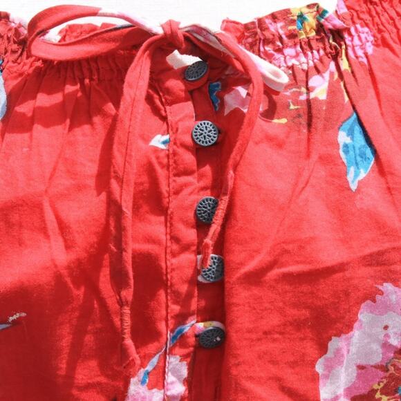 Terranova Women's Red Floral Blouse Size XS - Picture 7 of 11